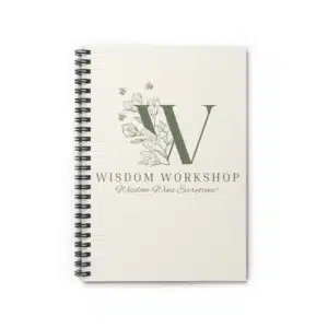 Wisdom Workshop Spiral Notebook - Thoughtful Gift for Writers, Students, and Creatives, Journaling, Note-taking, Gift for Graduation
